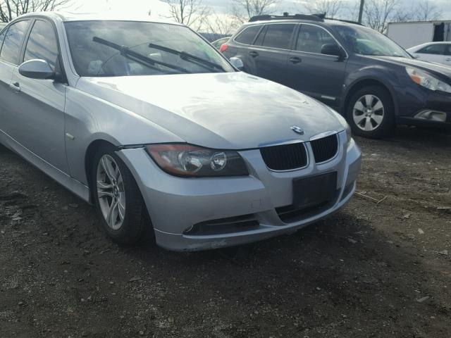 WBAVA37528NL46259 - 2008 BMW 328 I SILVER photo 9