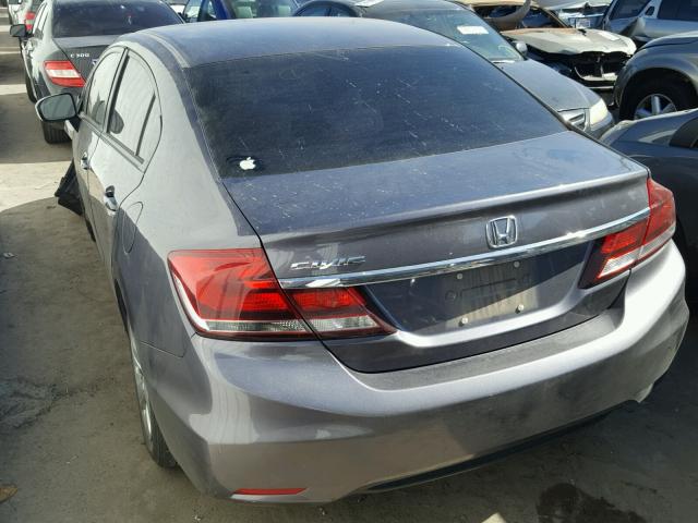 19XFB2E55FE085759 - 2015 HONDA CIVIC LX GRAY photo 3