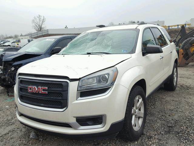 1GKKRPKD8EJ157272 - 2014 GMC ACADIA SLE WHITE photo 2