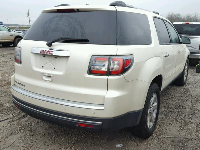 1GKKRPKD8EJ157272 - 2014 GMC ACADIA SLE WHITE photo 4