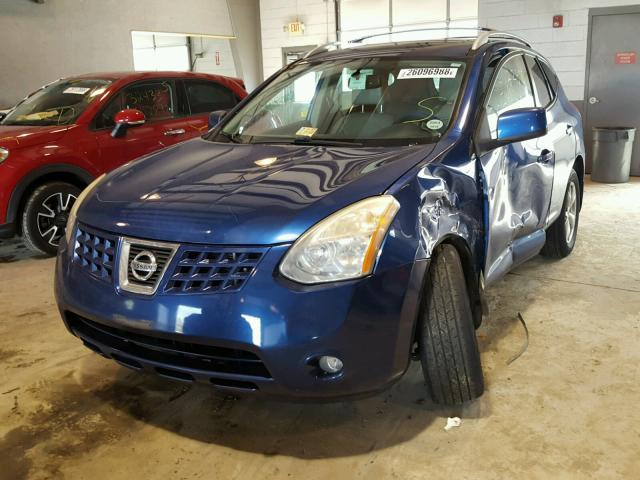 JN8AS58V58W128727 - 2008 NISSAN ROGUE S BLUE photo 2