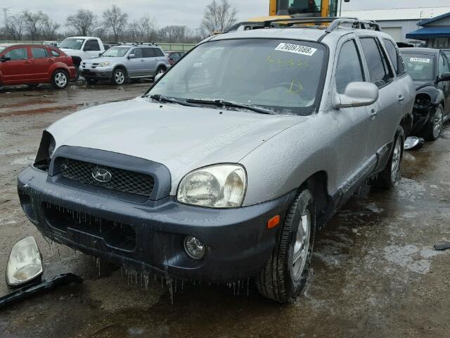 KM8SC13E64U602781 - 2004 HYUNDAI SANTA FE G GRAY photo 2