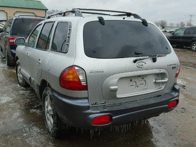 KM8SC13E64U602781 - 2004 HYUNDAI SANTA FE G GRAY photo 3