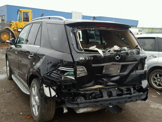 4JGDA5HB7FA552062 - 2015 MERCEDES-BENZ ML 350 4MA BLACK photo 3