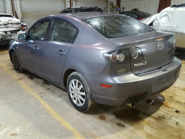 JM1BK12G671673835 - 2007 MAZDA 3 I GRAY photo 3