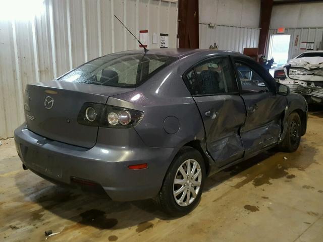 JM1BK12G671673835 - 2007 MAZDA 3 I GRAY photo 4