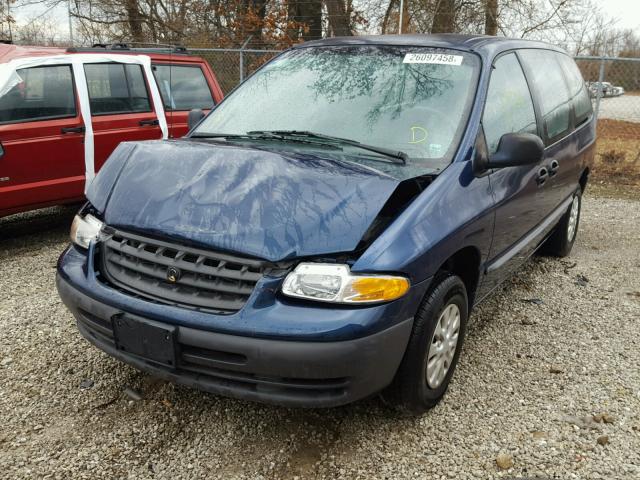 2C4GJ24GXYR782727 - 2000 CHRYSLER GRAND VOYA 蓝色 照片 2