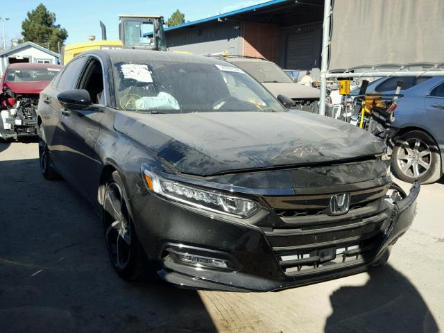 1HGCV1F30JA014094 - 2018 HONDA ACCORD SPO BLACK photo 1