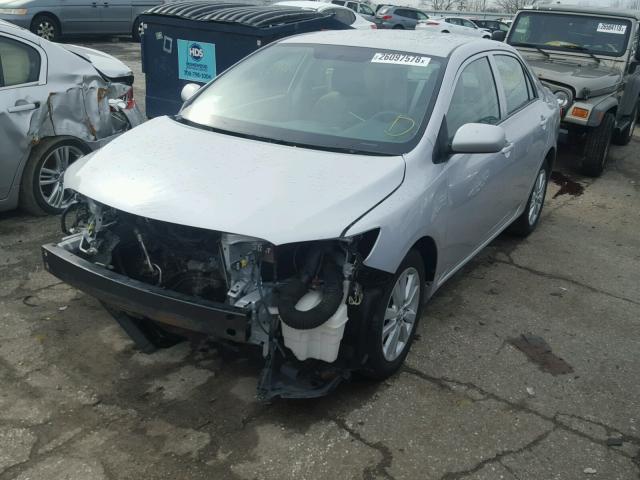 2T1BU40EX9C046339 - 2009 TOYOTA COROLLA BA SILVER photo 2