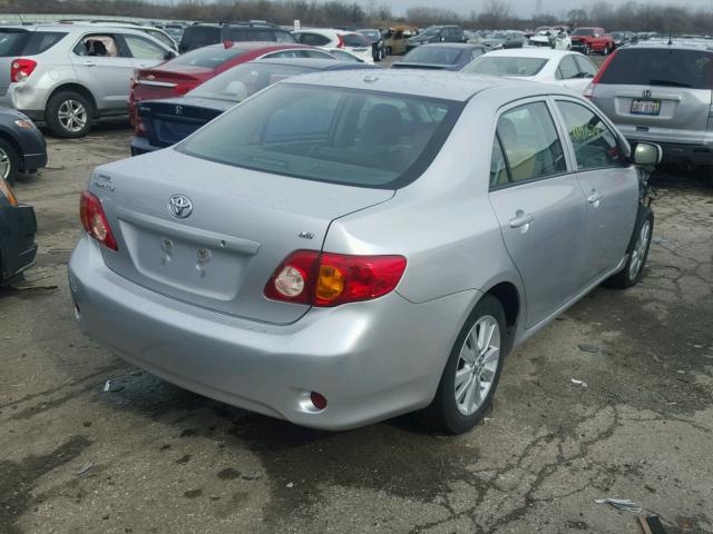 2T1BU40EX9C046339 - 2009 TOYOTA COROLLA BA SILVER photo 4