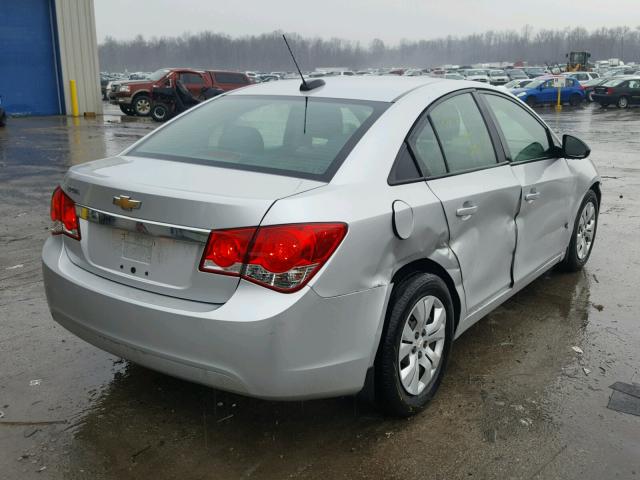 1G1PA5SGXF7232990 - 2015 CHEVROLET CRUZE LS SILVER photo 4