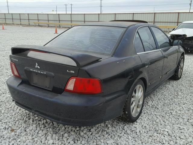 4A3AA46G72E160151 - 2002 MITSUBISHI GALANT ES BLACK photo 4