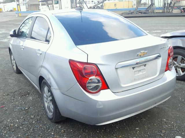 1G1JC5SH0F4108365 - 2015 CHEVROLET SONIC LT SILVER photo 3