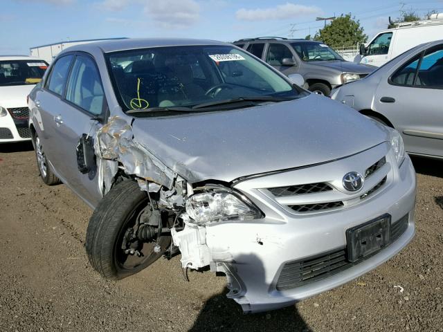 2T1BU4EE2CC827842 - 2012 TOYOTA COROLLA BA SILVER photo 1