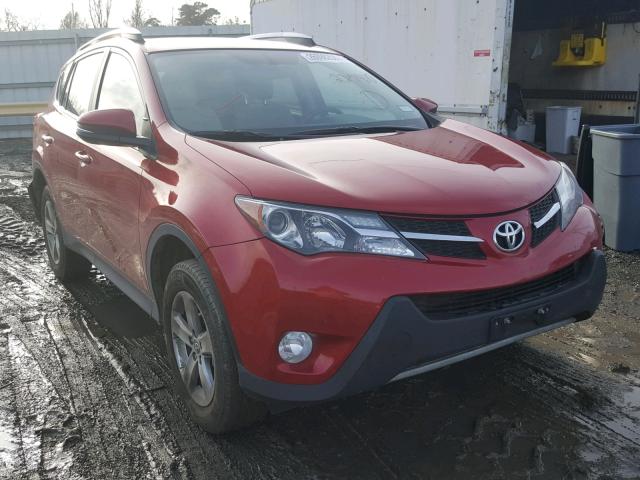 2T3WFREV3FW229410 - 2015 TOYOTA RAV4 XLE RED photo 1