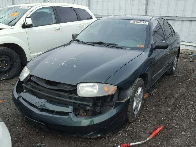 1G1JC52F847347561 - 2004 CHEVROLET CAVALIER GREEN photo 2