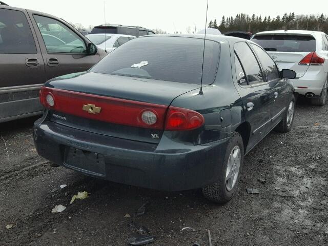 1G1JC52F847347561 - 2004 CHEVROLET CAVALIER GREEN photo 4