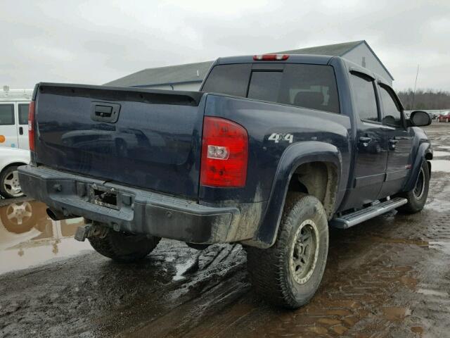 2GCFK13Y771542593 - 2007 CHEVROLET SILVERADO BLUE photo 4