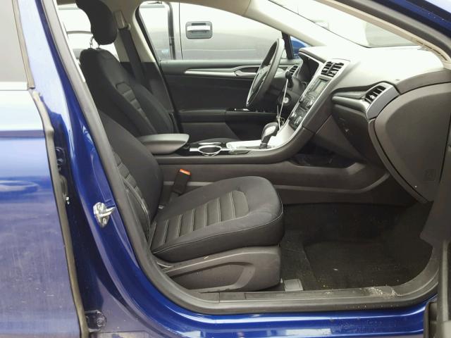 3FA6P0H79DR144536 - 2013 FORD FUSION SE BLUE photo 5