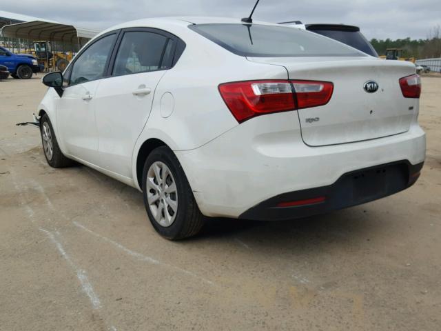 KNADM4A36E6395311 - 2014 KIA RIO LX Սպիտակ լուսանկար 3
