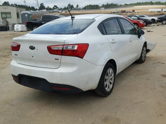 KNADM4A36E6395311 - 2014 KIA RIO LX Սպիտակ լուսանկար 4