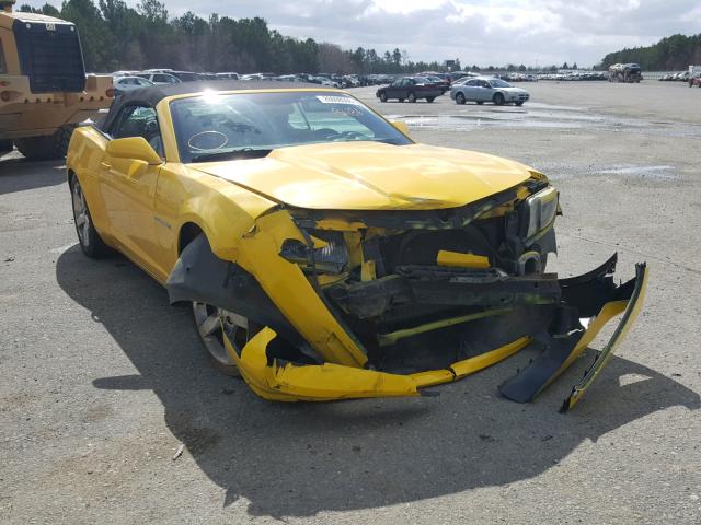 2G1FC3DD8B9192186 - 2011 CHEVROLET CAMARO LT YELLOW photo 1