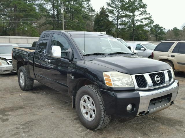 1N6AA06B24N520569 - 2004 NISSAN TITAN XE BLACK photo 1