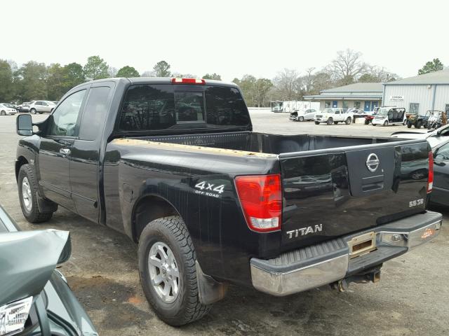 1N6AA06B24N520569 - 2004 NISSAN TITAN XE BLACK photo 3