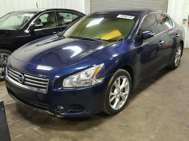 1N4AA5AP7CC838979 - 2012 NISSAN MAXIMA S BLUE photo 2