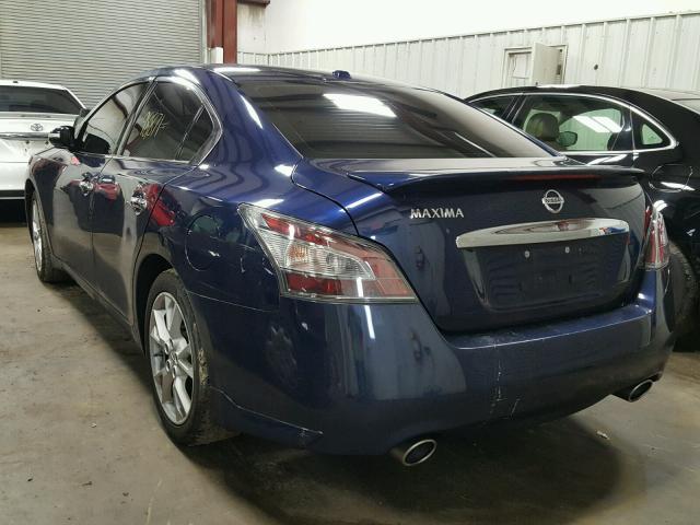 1N4AA5AP7CC838979 - 2012 NISSAN MAXIMA S BLUE photo 3