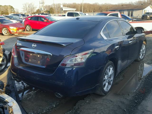 1N4AA5AP7CC838979 - 2012 NISSAN MAXIMA S BLUE photo 4