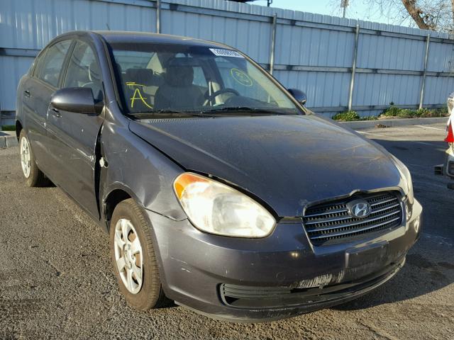 KMHCN46C67U166481 - 2007 HYUNDAI ACCENT GLS CHARCOAL photo 1