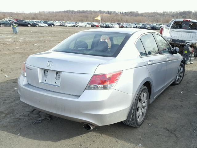 1HGCP26879A069908 - 2009 HONDA ACCORD EXL SILVER photo 4