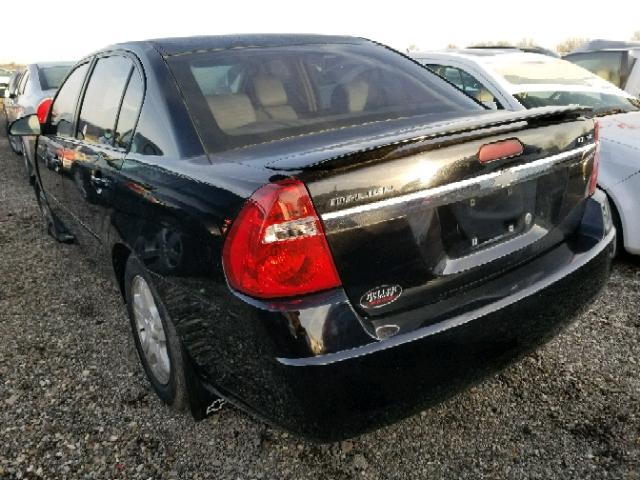 1G1ZU54875F107701 - 2005 CHEVROLET MALIBU LT BLACK photo 3