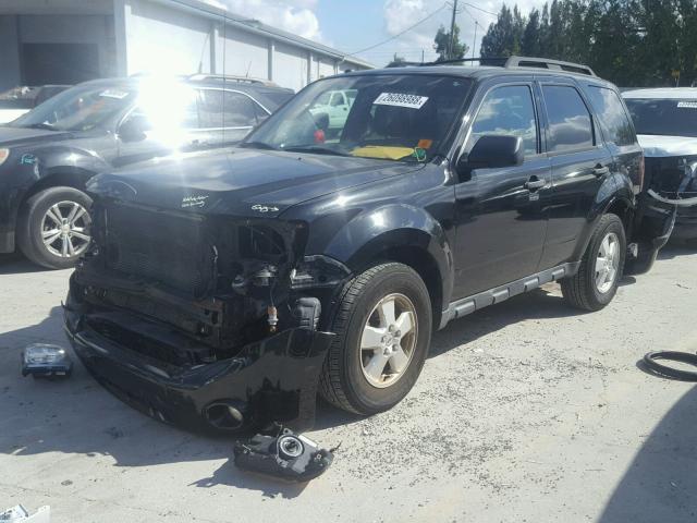 1FMCU9D78BKB69344 - 2011 FORD ESCAPE XLT BLACK photo 2