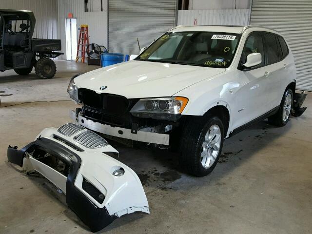 5UXWX7C55DL980429 - 2013 BMW X3 XDRIVE3 WHITE photo 2