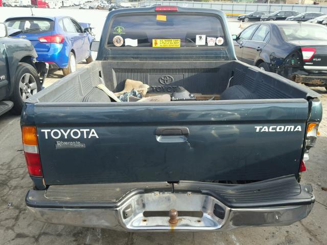 4TANL42N4WZ136628 - 1998 TOYOTA TACOMA GREEN photo 6