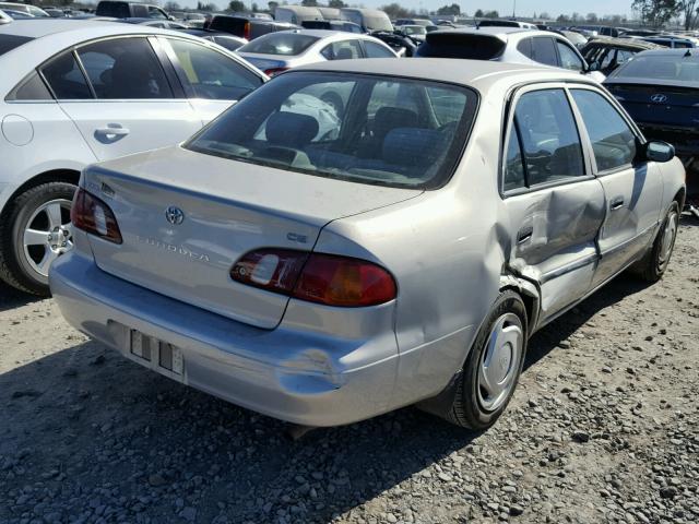 2T1BR12E7YC335979 - 2000 TOYOTA COROLLA VE SILVER photo 4