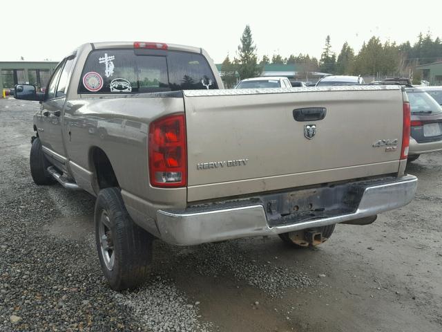 3D7LS38C15G723422 - 2005 DODGE RAM 3500 S BEIGE photo 3