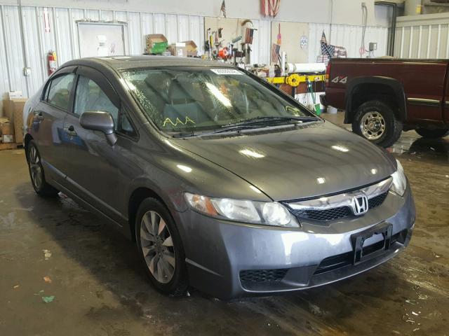 2HGFA16819H311716 - 2009 HONDA CIVIC EX GRAY photo 1