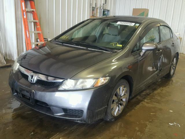 2HGFA16819H311716 - 2009 HONDA CIVIC EX ნაცრისფერი ფოტო 2