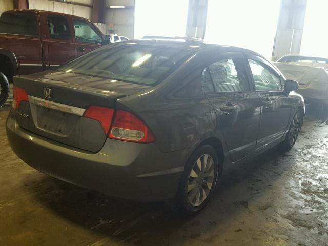 2HGFA16819H311716 - 2009 HONDA CIVIC EX ნაცრისფერი ფოტო 4