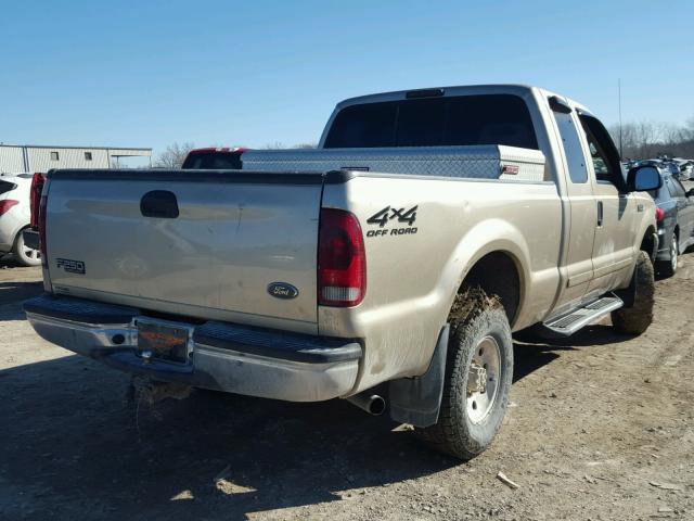 1FTNX21S11EC23925 - 2001 FORD F250 SUPER GOLD photo 4