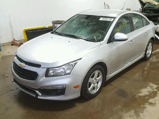 1G1PC5SB5F7189755 - 2015 CHEVROLET CRUZE LT SILVER photo 2