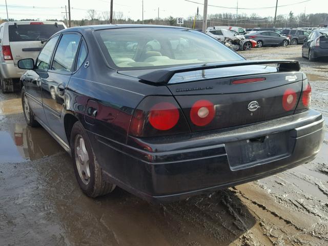 2G1WH52K659196546 - 2005 CHEVROLET IMPALA LS BLACK photo 3