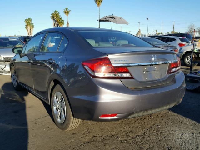 2HGFB2F59FH543467 - 2015 HONDA CIVIC LX GRAY photo 3