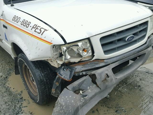 1FTYR10D02TA40064 - 2002 FORD RANGER WHITE photo 9