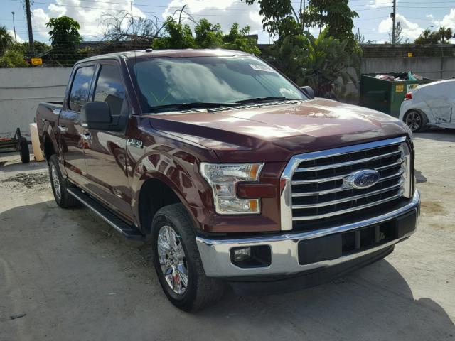 1FTEW1CF9FKD65820 - 2015 FORD F150 SUPER BURGUNDY photo 1