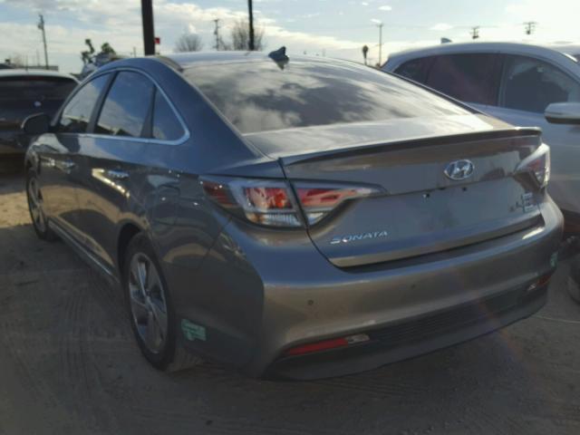 KMHE54L29HA063434 - 2017 HYUNDAI SONATA PLU GRAY photo 3