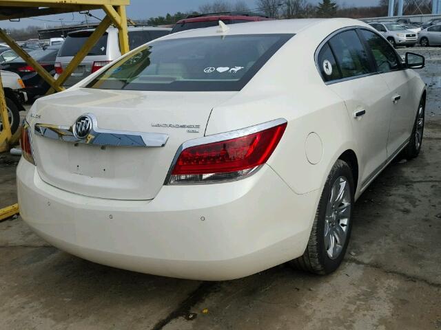 1G4GC5EG6AF182483 - 2010 BUICK LACROSSE C WHITE photo 4